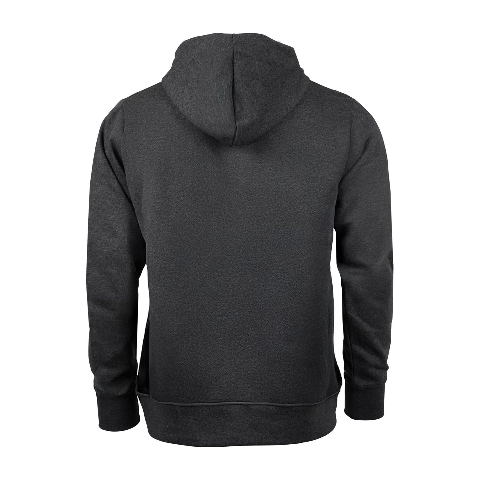 Pánská mikina Kramer s tyrkysovou kapucí, antracitová - pohled zezadu