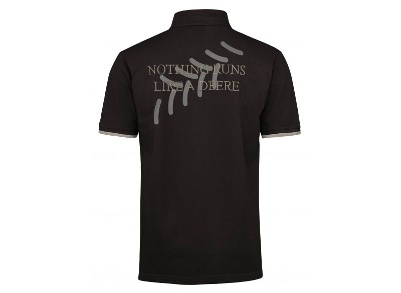 Pánské polo tričko John Deere "Nothing runs..." - pohled zezadu