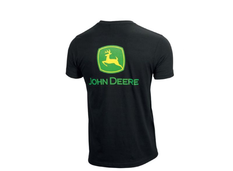 Tričko John Deere s logem na přední a zadní straně - pohled zezadu
