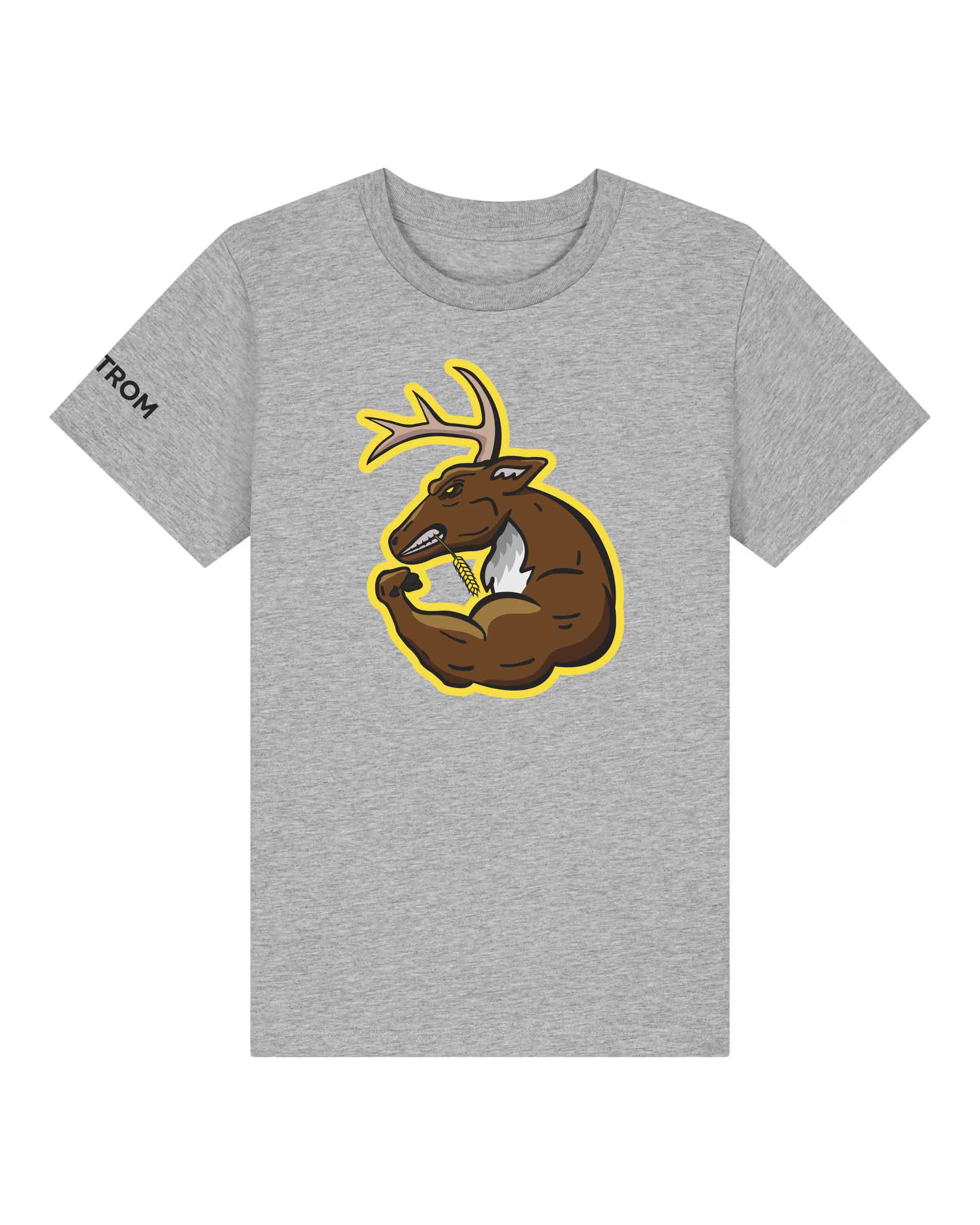 DĚTSKÉ TRIČKO STROM JELEN SVALNATEC, ŠEDÉ